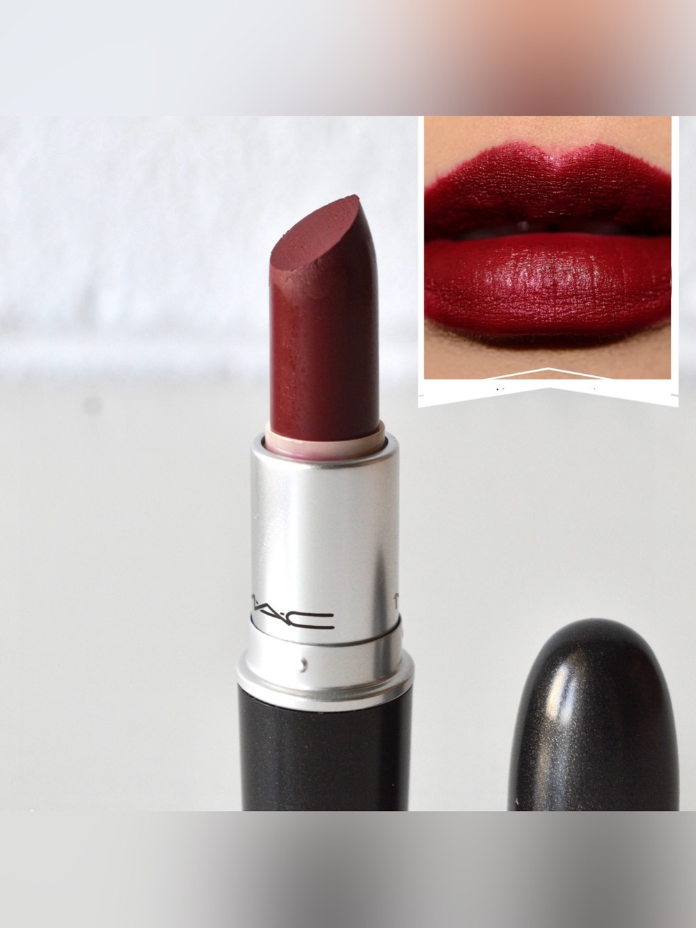 MAC Cosmetics Lipstick *DIVA* Medium-dark Burgundy Original Formula